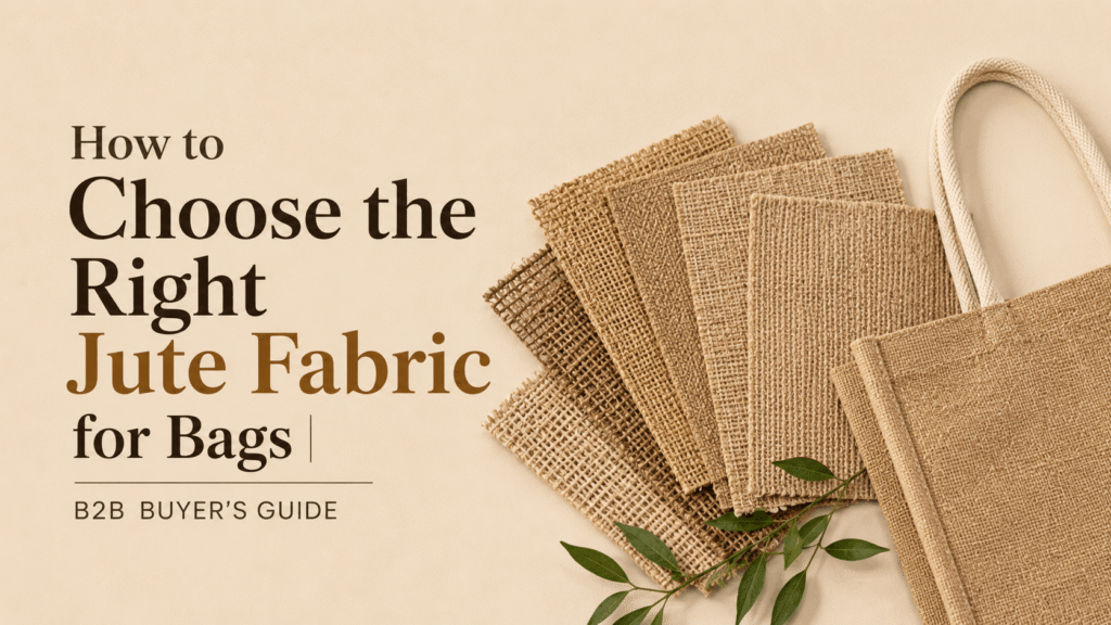 How to Choose the Right Jute Fabric for Bags: A Buyer’s Guide