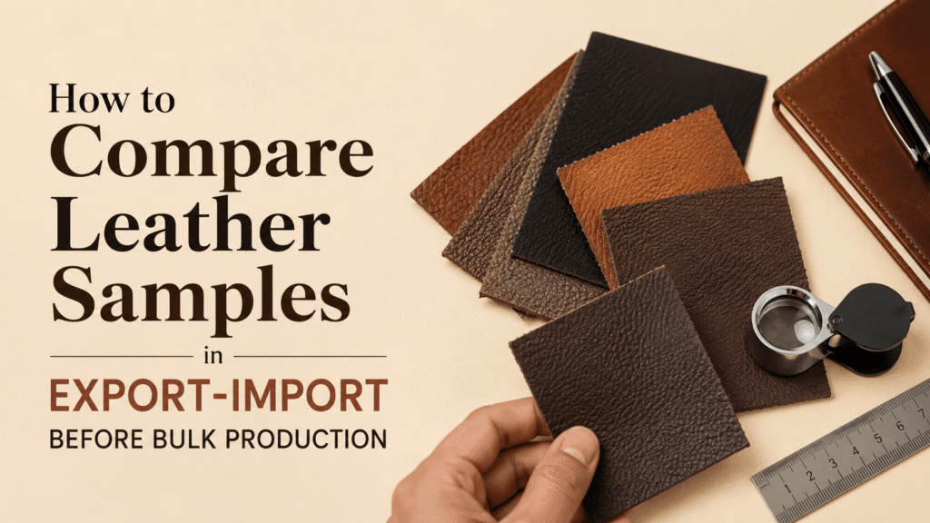 How to Compare Leather Samples Before Approving Production: A Buyer’s Checklist