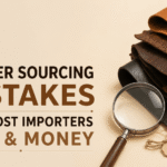 Featured image for blog showing mistakes buyers make when sourcing leather goods from India