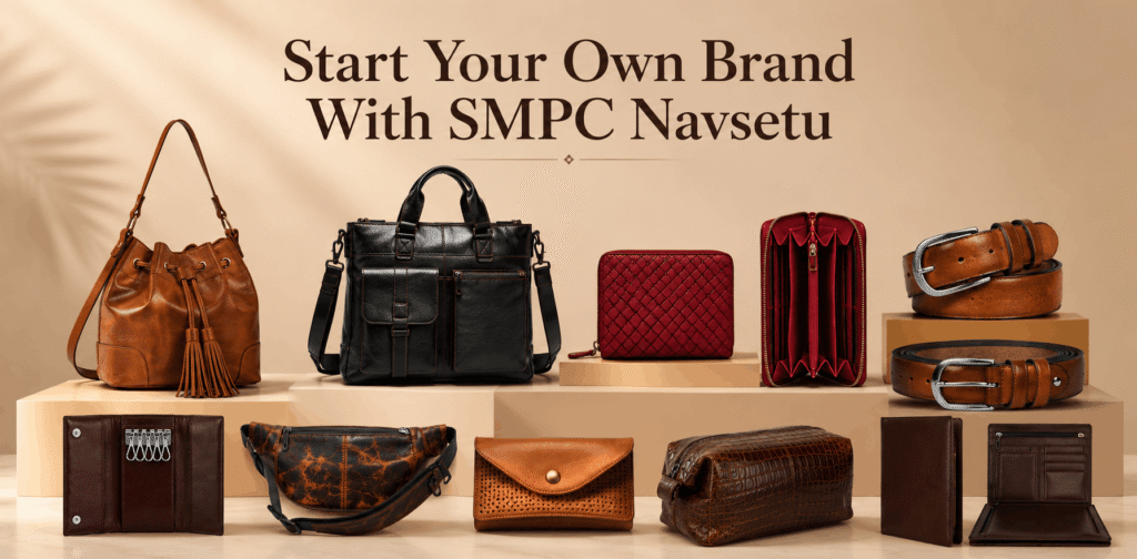 SMPC Navsetu manufactures and exports different types of leather products. We help OEM and Private label brands to source leather products from India