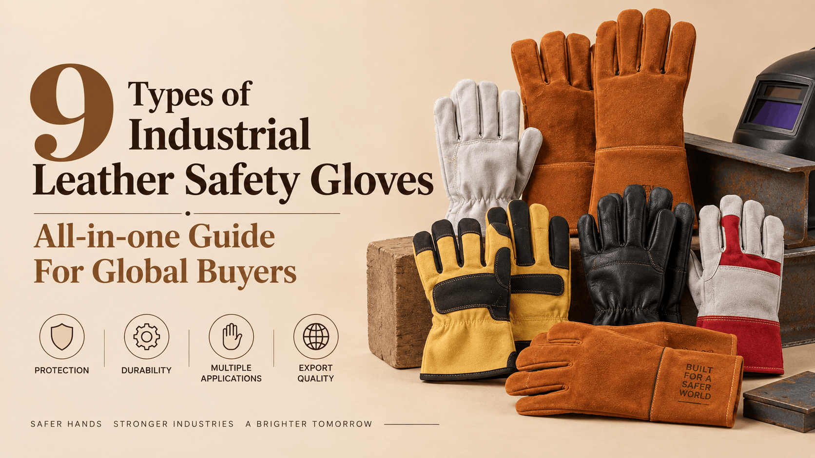 Types of Industrial Leather Safety Gloves Global Buyers Can Source from India