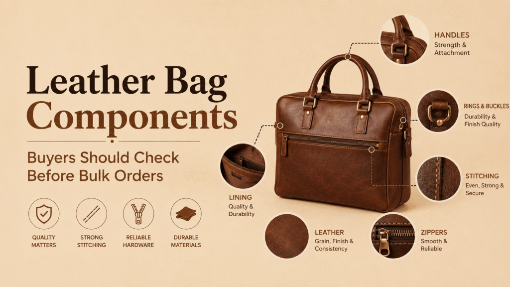 Leather Bag Components Buyers Often Overlook: Hardware, Lining, Thread & Reinforcement