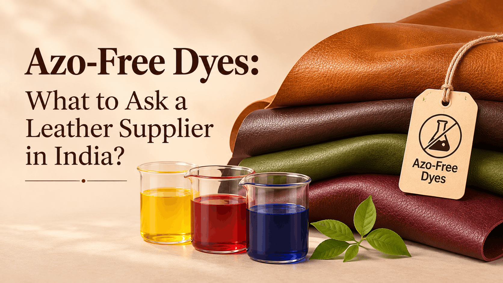 Azo-Free Dyes in Leather: What Global Buyers Need to Verify Before Bulk Orders